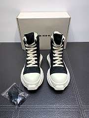 Rick Owens Abstract High Top Black Milk DU21S2840 TNAP 91111 - 2