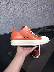 Rick Owens Strobe Low Top Orange RU02B2891LCG - 3