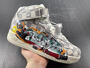 Louis Vuitton Nike Air Force 1 Mid By Virgil Abloh Graffiti - 6