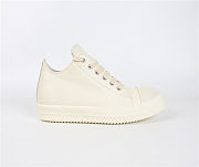 Rick Owens Strobe Low Top Milk Leather - 4