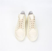 Rick Owens Strobe Low Top Milk Leather - 5