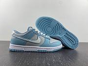 Nike Dunk Low Retro Fleece Swoosh Worn Blue FB1871-011 - 2
