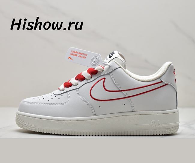 Nike Air Force 1 07 Low White University Red CL6326-108 - 1