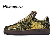 Louis Vuitton Nike Air Force 1 Low By Virgil Abloh Metallic Gold - 1