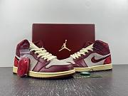 Air Jordan 1 Mid SE Tiki Leaf Team Red DZ2820-601 - 2