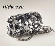 Chanel Rectangular Sequin Flap Bag Size 20x12x9cm - 1