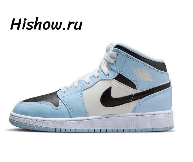 Air Jordan 1 Mid Ice Blue 555112-401 - 1