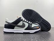 Nike Dunk Low Grey Black Orange Mini Swoosh FN7808-001 - 4