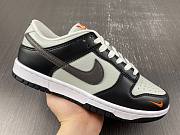 Nike Dunk Low Grey Black Orange Mini Swoosh FN7808-001 - 5