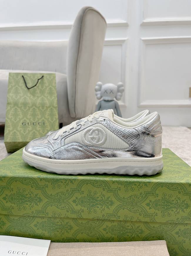 Gucci Mac80 Sneakers Metallic Silver ‎750834 AACA9 8141 - 1