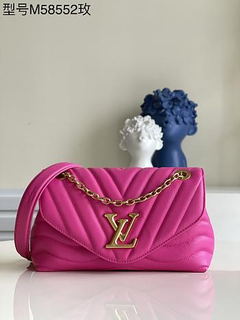 Louis Vuitton New Wave Chain Bag Agathe Rose 24X14X9.5CM