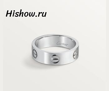 Cartier Ring Love Wedding Band Platinum 5.5 mm