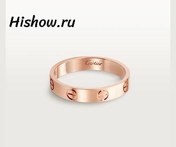 Cartier Ring Love Wedding Band Rose Gold 3.6 mm