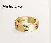 Cartier Ring Leve Gold 3 Diamond 5.5 mm - 1