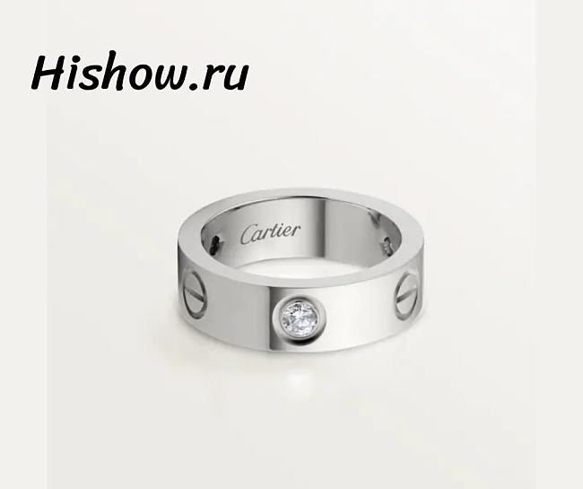 Cartier Ring Leve Gold 3 Platinum 5.5 mm - 1