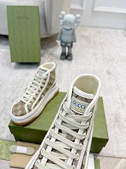 Gucci High Top Sneakers Beige and Ebony 746768 20Q20 9745 - 4