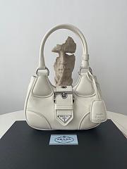 Prada Moon Re-Nylon Leather Bag White Size 23x13x9 cm - 1