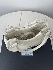 Prada Moon Re-Nylon Leather Bag White Size 23x13x9 cm - 5