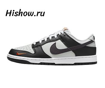 Nike Dunk Low Grey Black Orange Mini Swoosh FN7808-001