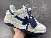 OFF-WHITE Out Of Office OOO 30 MM Low Tops  White Blue - 4