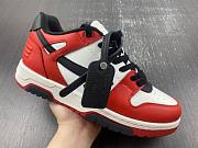OFF-WHITE Out Of Office OOO Low Tops Black White Red OMIA189S22LEA0012510 - 2