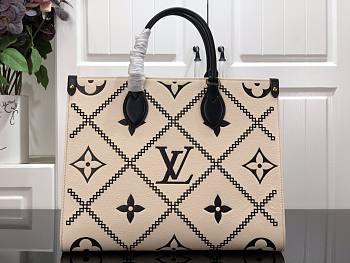 Louis Vuitton OnTheGo MM M46016 BEIGE 35x27x14cm