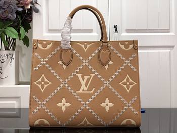 Louis Vuitton OnTheGo MM M46016 BROWN 35x27x14cm
