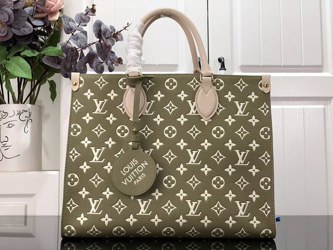 Louis Vuitton OnTheGo MM M46060 MOSS GREEN 35x27x14cm - 1