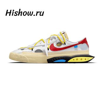 Off-White X Nike Blazer Low White University Red DH7863-100