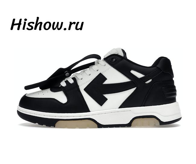 OFF-WHITE Out Of Office OOO Low Tops White Black White OMIA189C99LEA004_1004 - 1