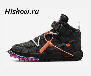 Nike Air Force 1 x Off-White Mid Black Pink DO6290-001
