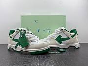 OFF-WHITE Out Of Office OOO Low Tops White Green - 3