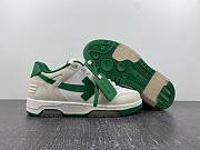 OFF-WHITE Out Of Office OOO Low Tops White Green - 5