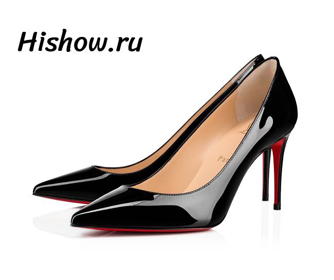 Christian Louboutin Kate Pumps Patent Calf Leather Black 85 mm  - 1