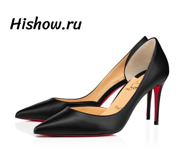 Christian Louboutin Iriza Pumps Nappa Leather Bianco Black 85 mm - 1