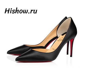 Christian Louboutin Iriza Pumps Nappa Leather Bianco Black 85 mm