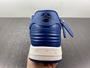 OFF-WHITE Out Of Office OOO Low Tops White Navy Blue Suede OMIA189F22LEA0020142 - 5