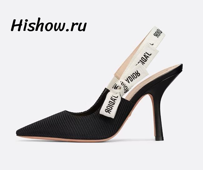 J'aDior Slingback Pump Black Technical Fabric - 1