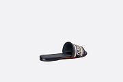 Dior Dway Slide Deep Blue Embroidered Cotton KCQ166ERC_S56B - 2