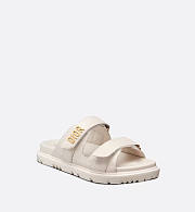 Dioract Slide White Lambskin KCQ718LAB_S03W - 2