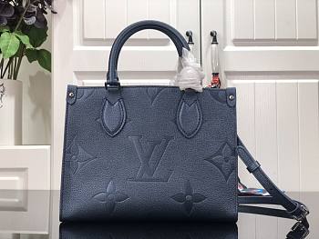 Louis Vuitton OnTheGo PM M45653 NAVY 25x19x11.5cm