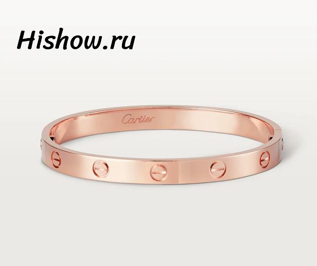 Catier Love Bracelet Rose Gold 6.1 mm - 1