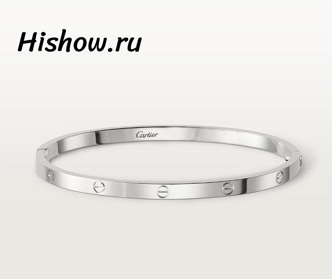 Catier Love Bracelet Small Model White Gold 3.65 mm - 1
