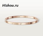 Catier Love Bracelet Small Model Rose Gold 3.65 mm - 1