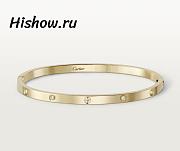 Catier Love Bracelet Small Model 10 Diamonds Yellow Gold 3.65 mm - 1