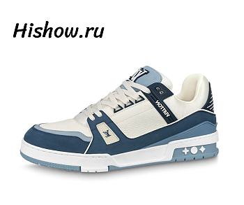 Louis Vuitton Trainer Sneaker Blue 1ABLUR