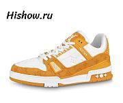 Louis Vuitton Trainer Low White Yellow - 1