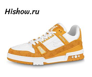 Louis Vuitton Trainer Low White Yellow