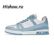 Louis Vuitton Trainer Low White Sky Blue 1AA6X4 - 1