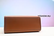 Fendi Sunshine Medium Brown Leather Shopper Medium - 3